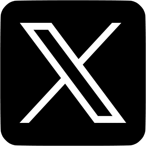 black logotype of X (formerly Twitter)